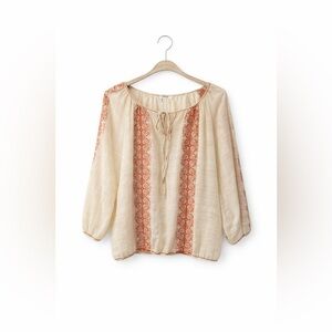 Max Studio Boho Peasant Top, Size M